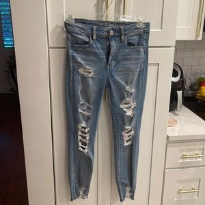 American Eagle Women’s Super Stretch Ripped Jeans